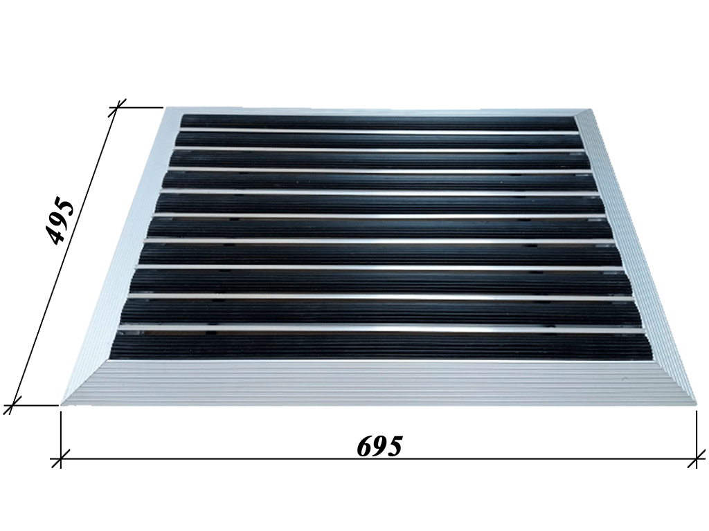 Stergator de picioare cu rama exterioara CITY (Cauciuc cu Razator) (695x495x30mm) 